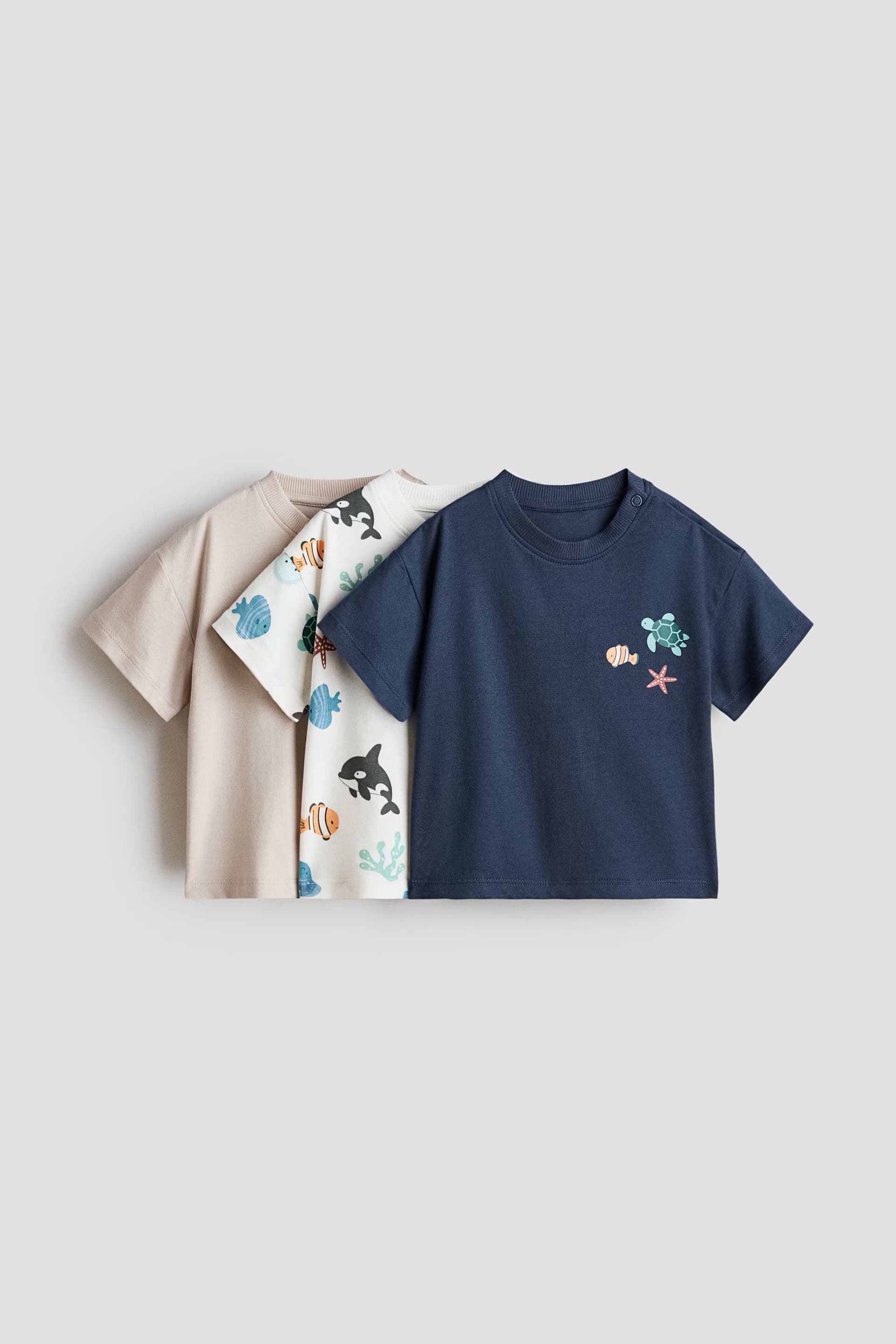 3-Pack Cotton T-Shirts