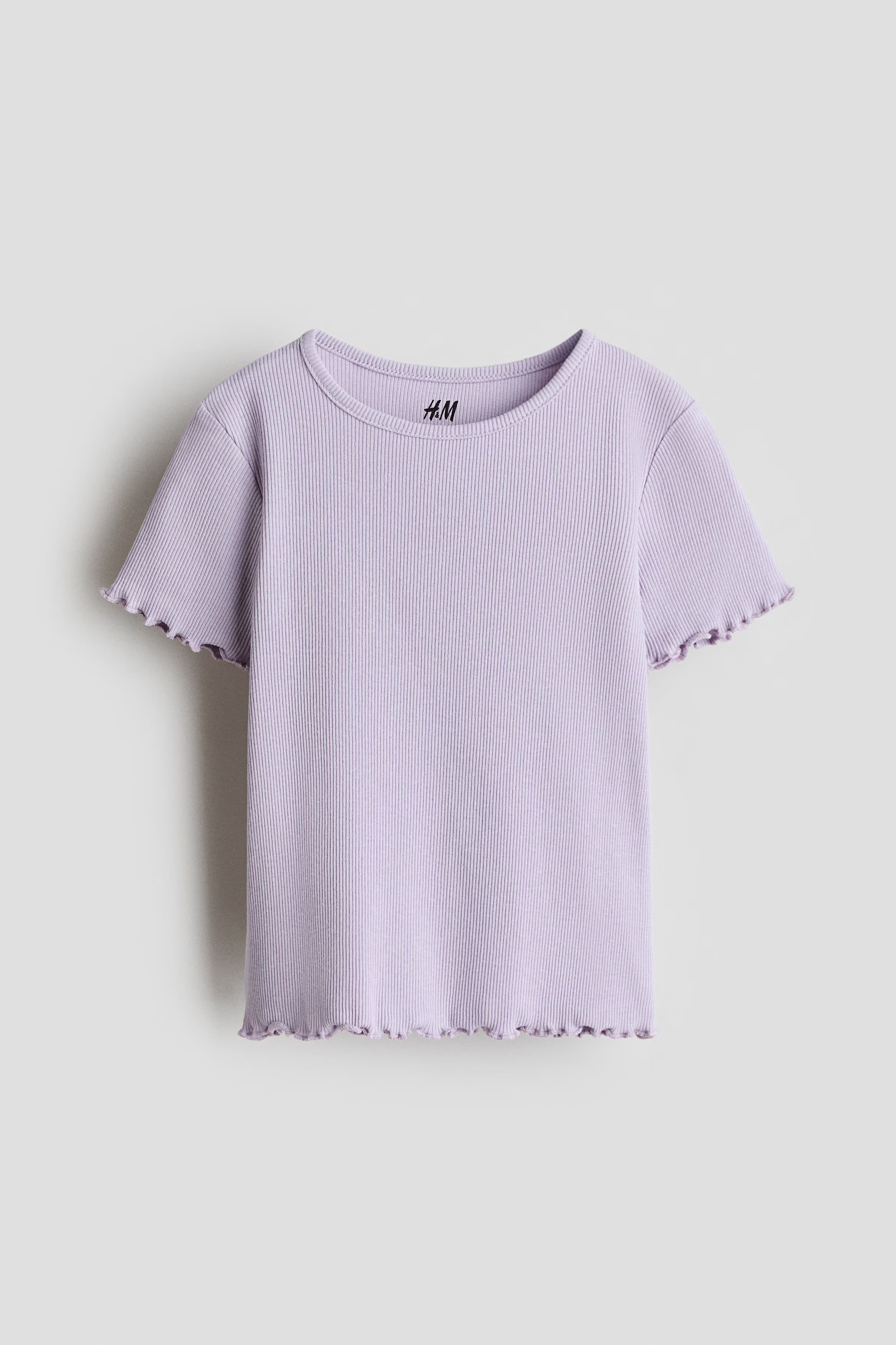 Overlocked Ribbed T-Shirt