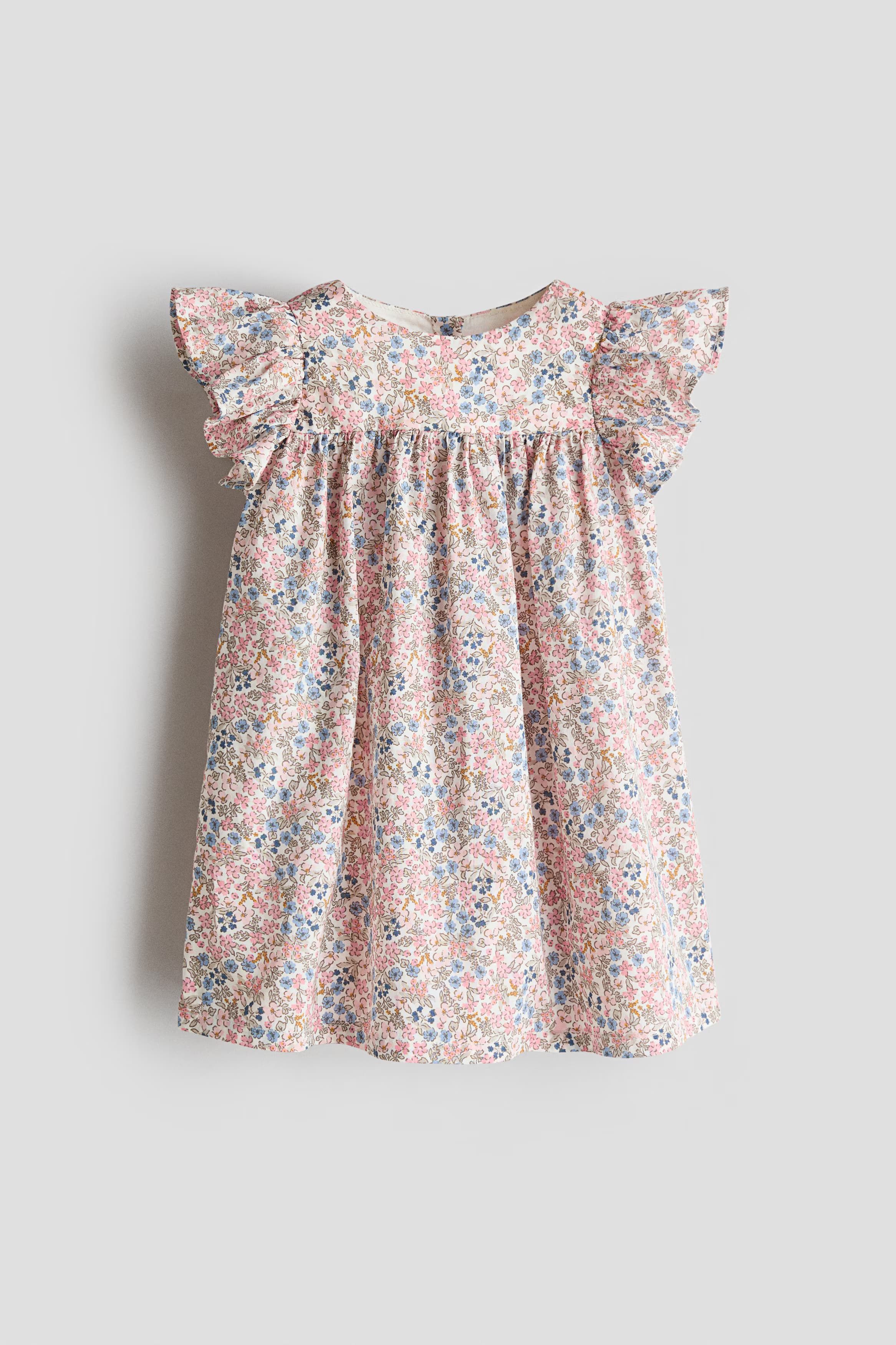 Patterned Empire-Waist Dress
