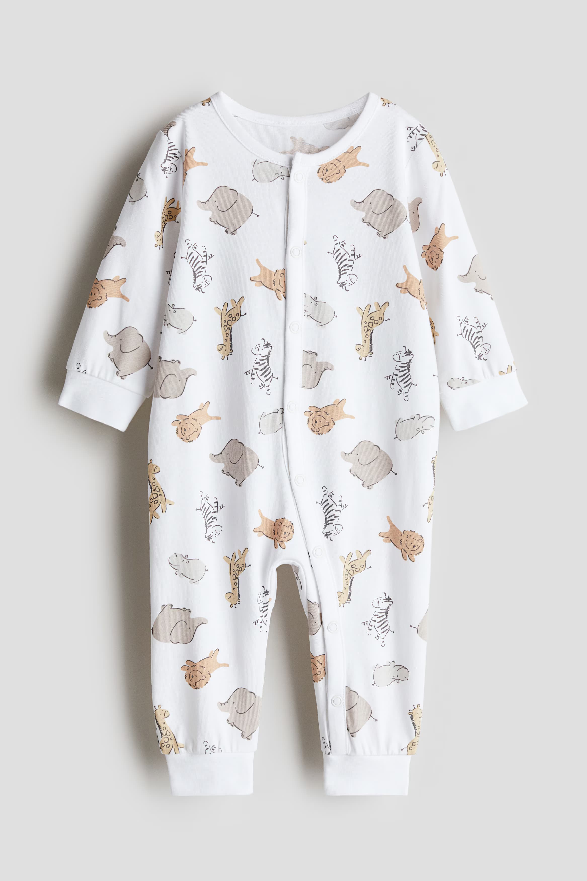 Patterned Pajama Jumpsuit
